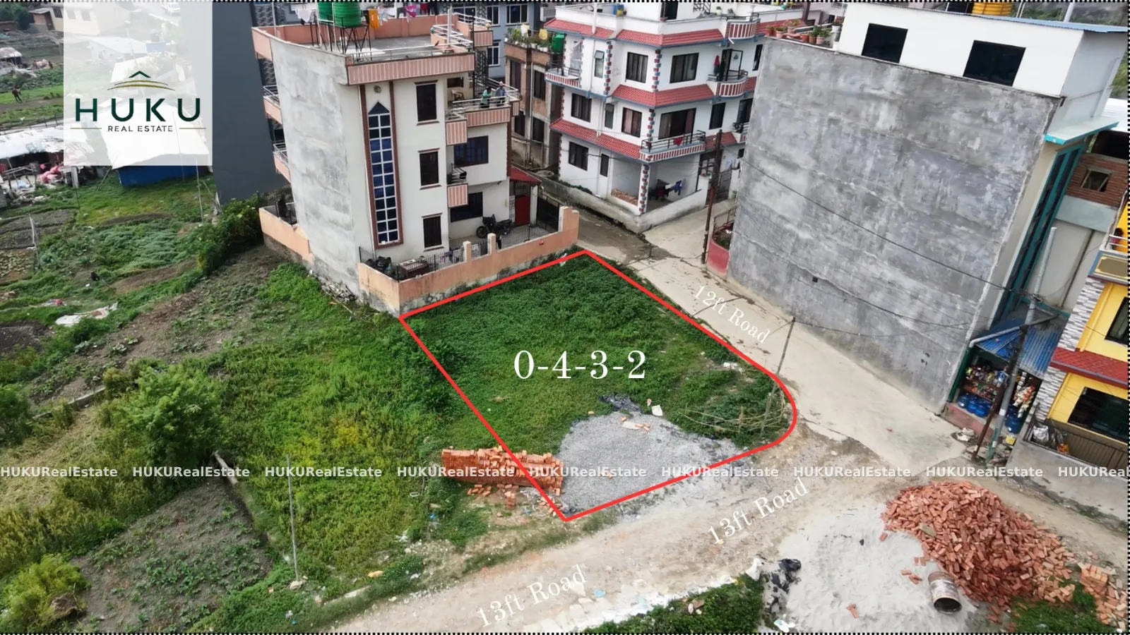 🏞️ Land for Sale in Kirtipur, Dhalpa | 4 Aana 3 Paisa 2 Dam | Double Facing | 13 Ft Road