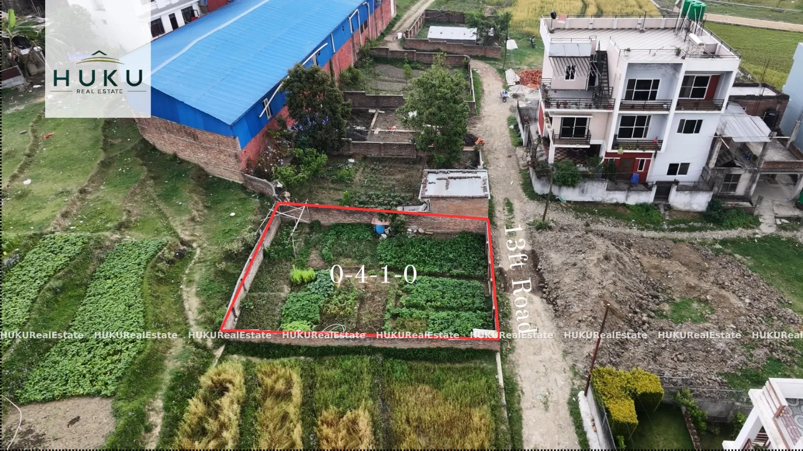 🏞️ Land for Sale in Kirtipur, Langol | 4 Aana 1 Paisa | South Facing | 13 Ft Road Access 2