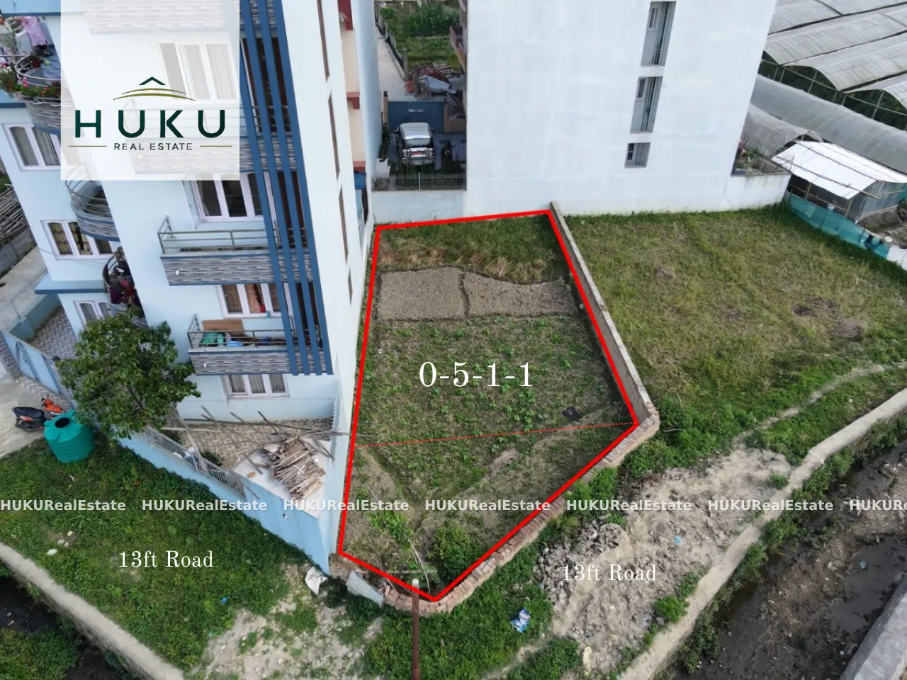 Land for Sale in Chandragiri, Jhul Pokhari | 5 Aana 1 Paisa 1 Dam | North-West Facing | 13 Ft Road 2