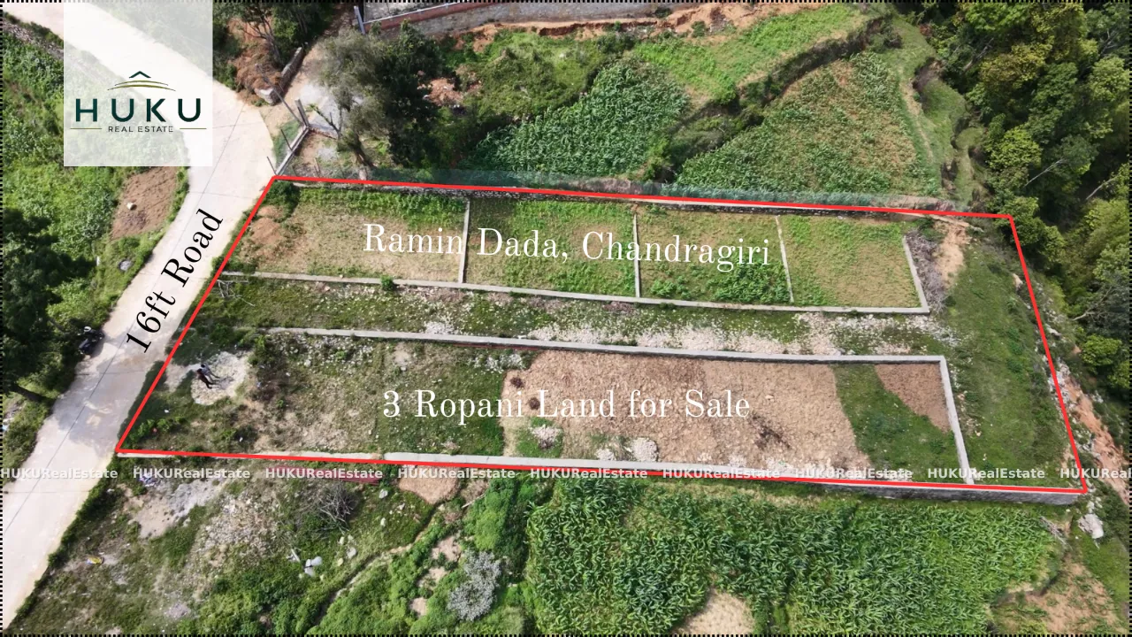 Commercial Land for Sale in Ramin Dada, Chandragiri | 3 Ropani | Valley View