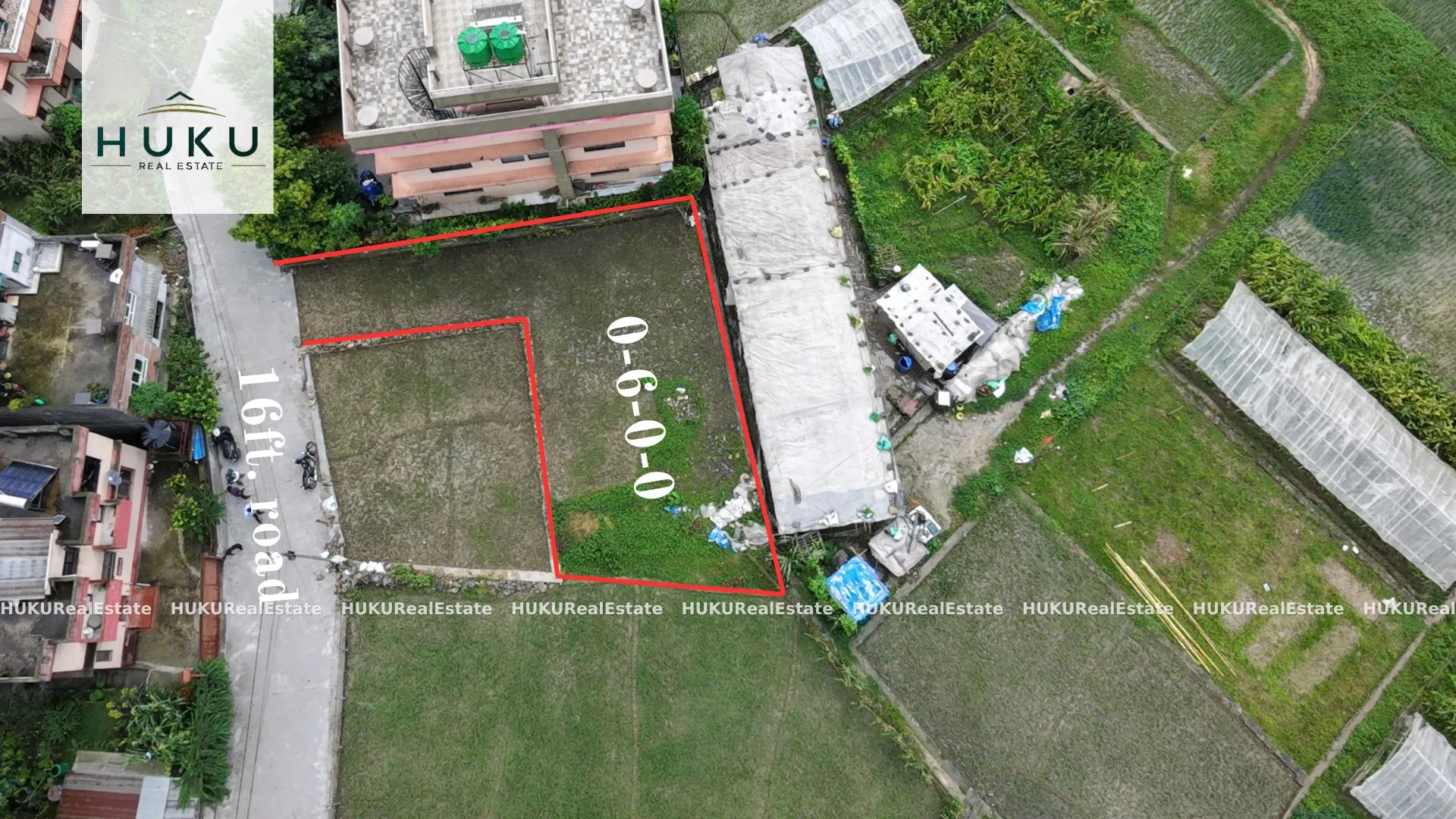 🏞️ Land for Sale in Chhaap Chowk, Kirtipur | 6 Aana | East Facing | 16 Ft Road Access