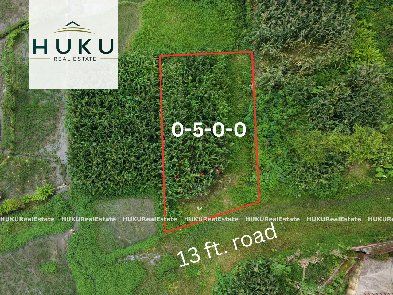 Land for Sale in Gamcha | 5 Aana | South Facing | 13 Ft Road Access | Height Land